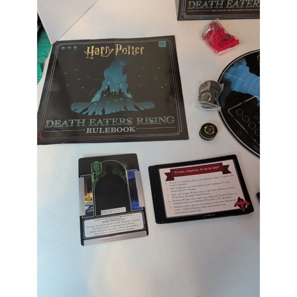 Harry Potter Death Eaters Rising Board Game 100% Complete
